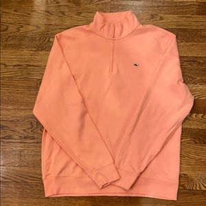 Like new Vinyard  Vines  long sleeve zip neck top.